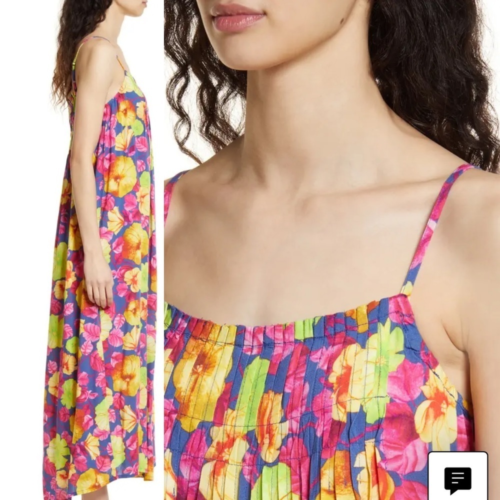 Area Stars hibiscus floral print midi sundress - Picture 2 of 8